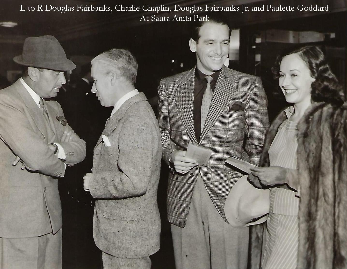 L to R Douglas Fairbanks